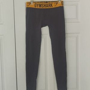 Gymshark Fit Leggings - Charcoal/Citrus